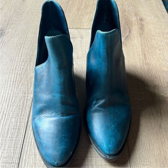 Free People Blue Charm Double V Ankle Boots US 6.5 - Picture 2 of 11